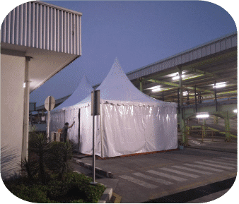 #117 Tenda Sarnavil / Kerucut 3x3Mtr